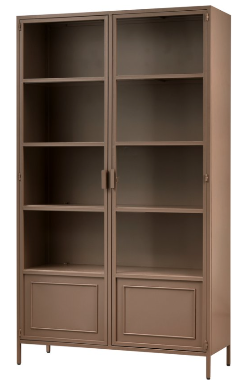 Vitrinekast Ronja 189 x 110cm - Bruin