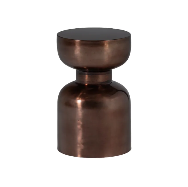 Ronde Bijzettafel Frits 30cm, kleur Brons