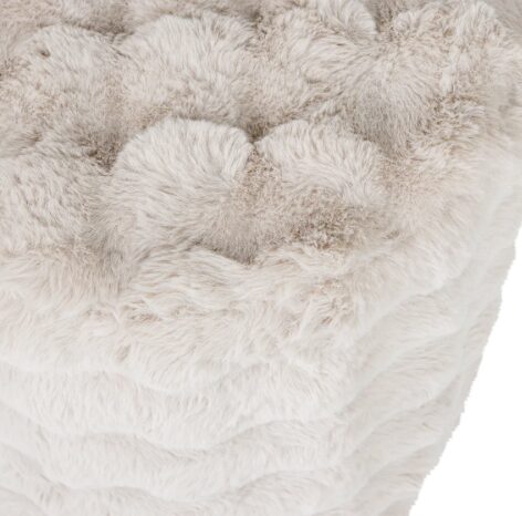 Poef Olven Hoog Fluffy - Naturel - Afbeelding 2