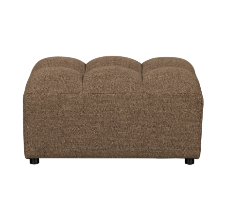 Hocker Allure Geweven Stof Melange - Bruin - Afbeelding 4