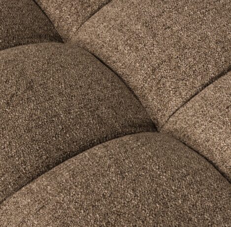 Hocker Allure Geweven Stof Melange - Bruin - Afbeelding 6