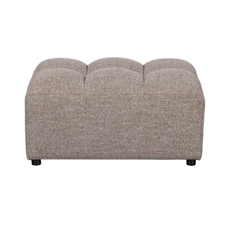 Hocker Allure Geweven Stof Melange - Bruin - Afbeelding 2