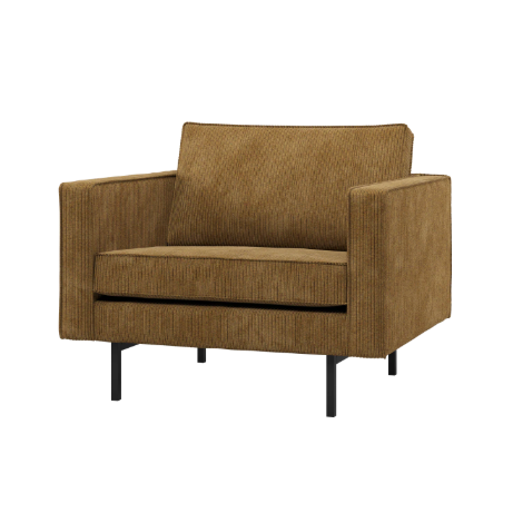 Fauteuil Rodeo Classic - Ribstof Honinggeel
