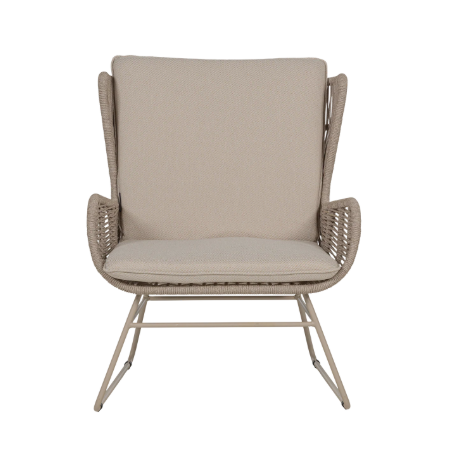 Tuin Loungestoel Velora Olefin stof, kleur Zand - Afbeelding 2