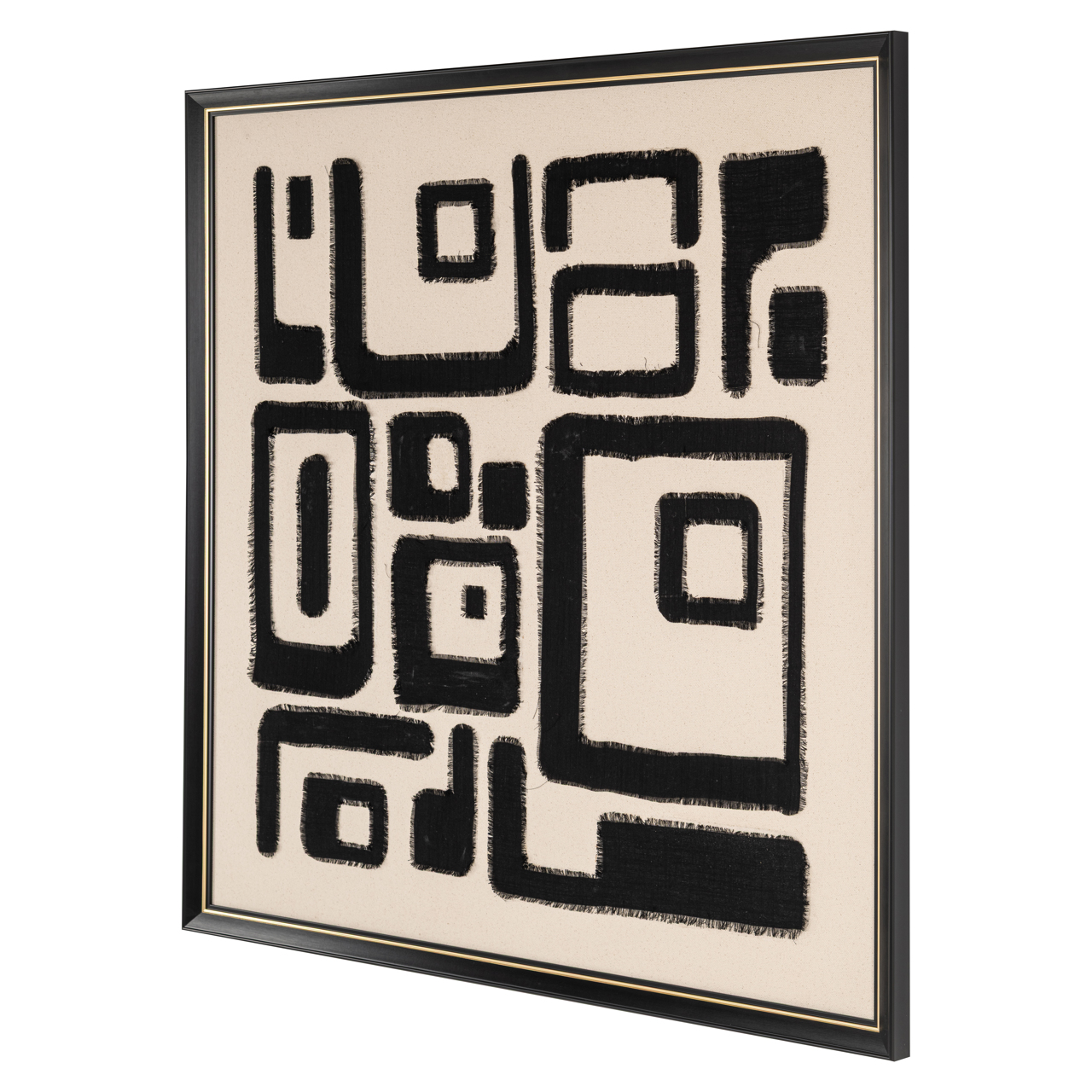 Wall art Shanita - Zwart - Wit - Afbeelding 3