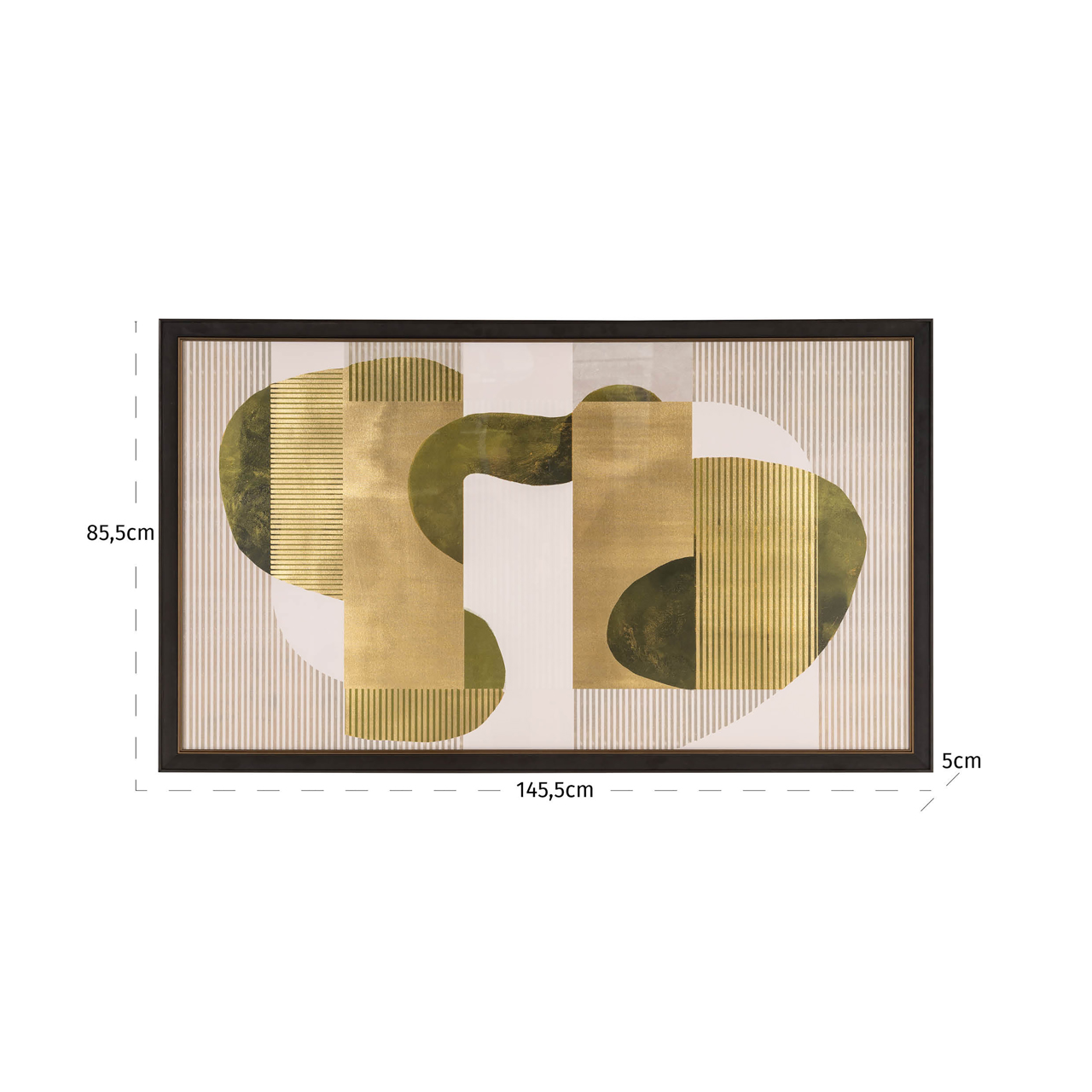 Wall Art Joylin 85 x 145cm - Groen - Afbeelding 4