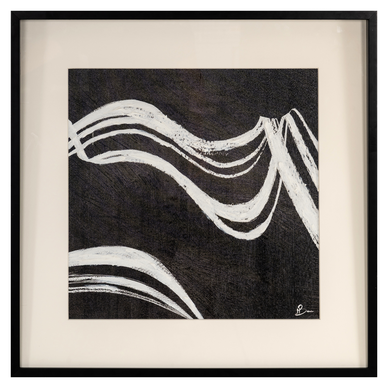 Wall art Jozy - Zwart - Wit