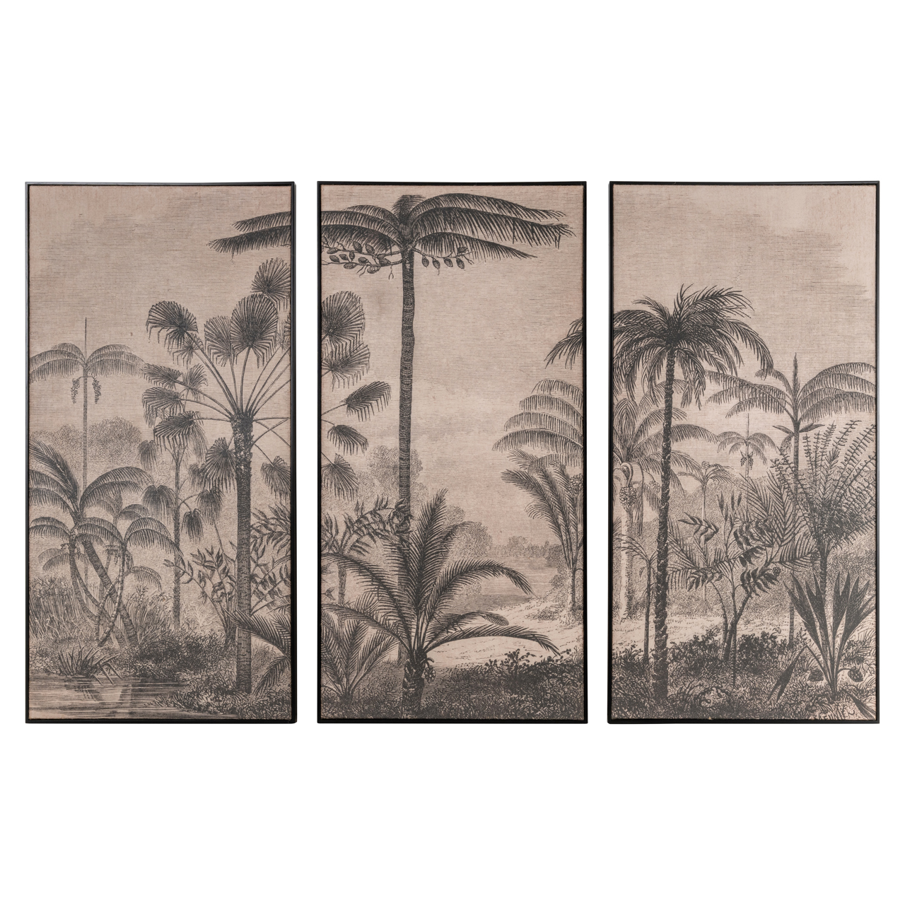 Wall art Rhapsody - Bruin (Set of 3)