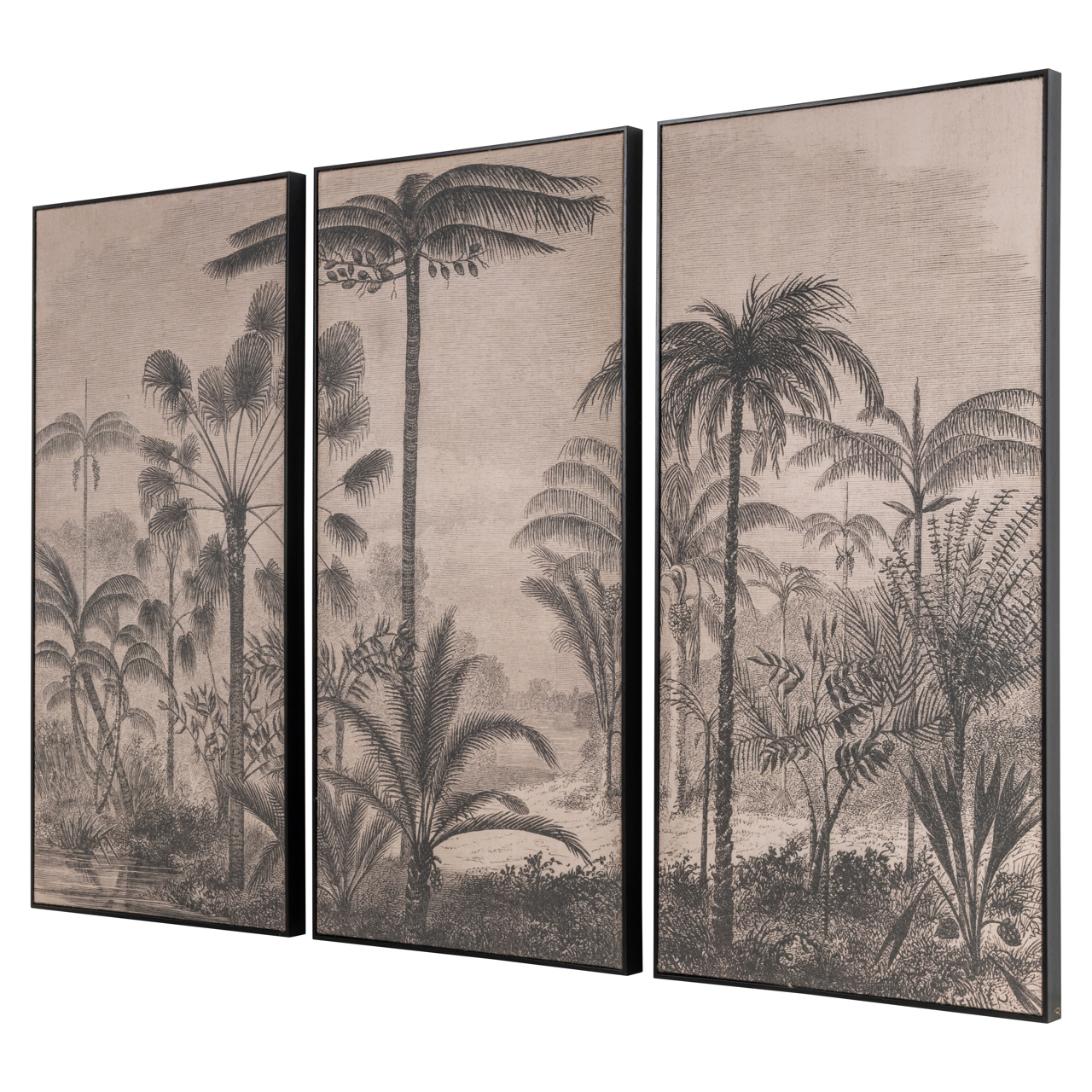 Wall art Rhapsody - Bruin (Set of 3) - Afbeelding 3
