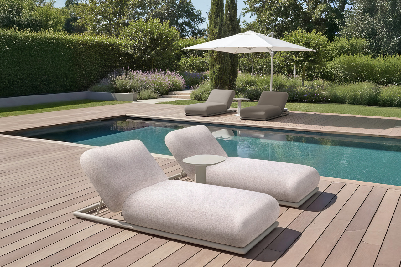 Outdoor Bijzettafel Quinn 52 x 35cm Beige - Afbeelding 5