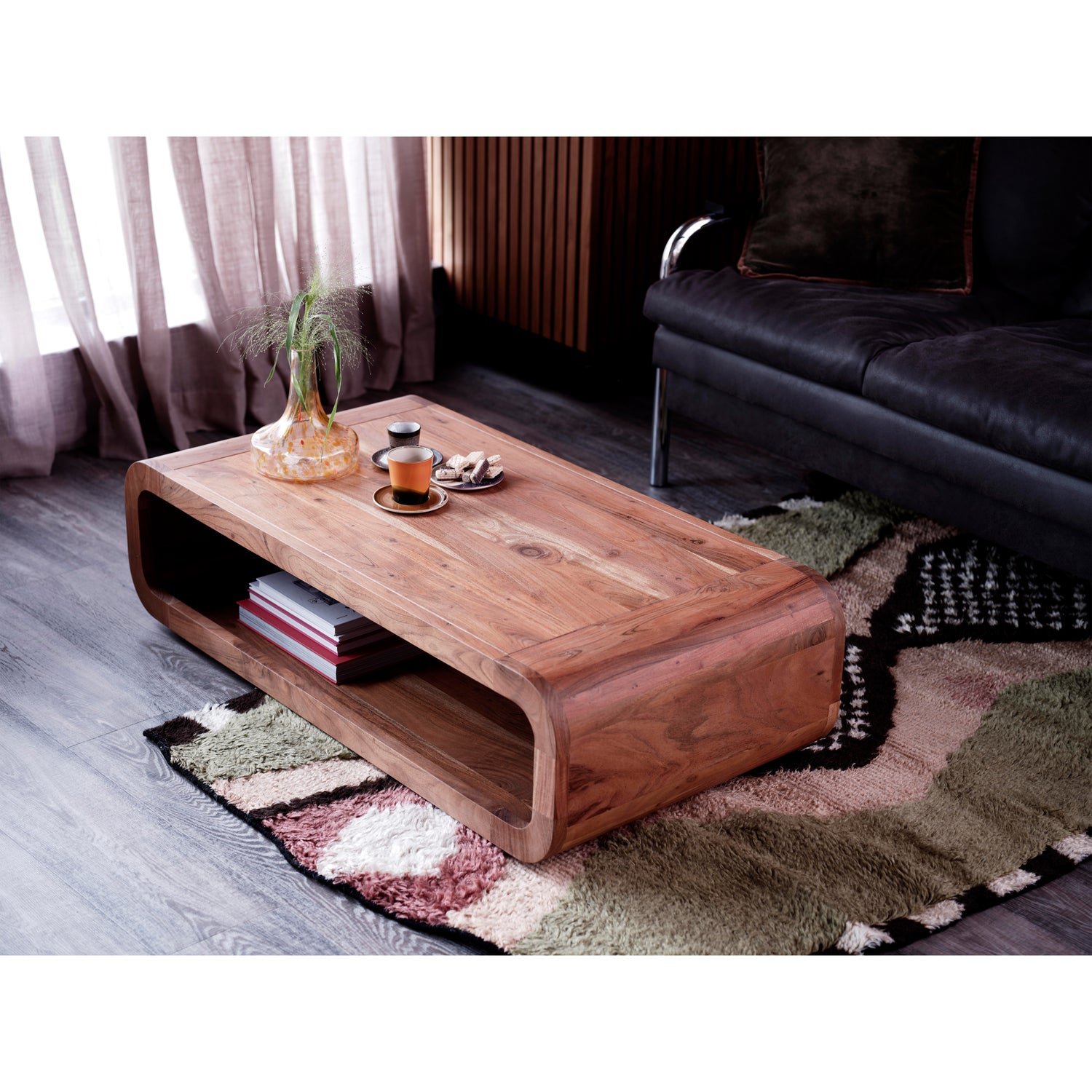 Salontafel Kin Acaciahout, 120 x 60cm - Naturel - Afbeelding 2