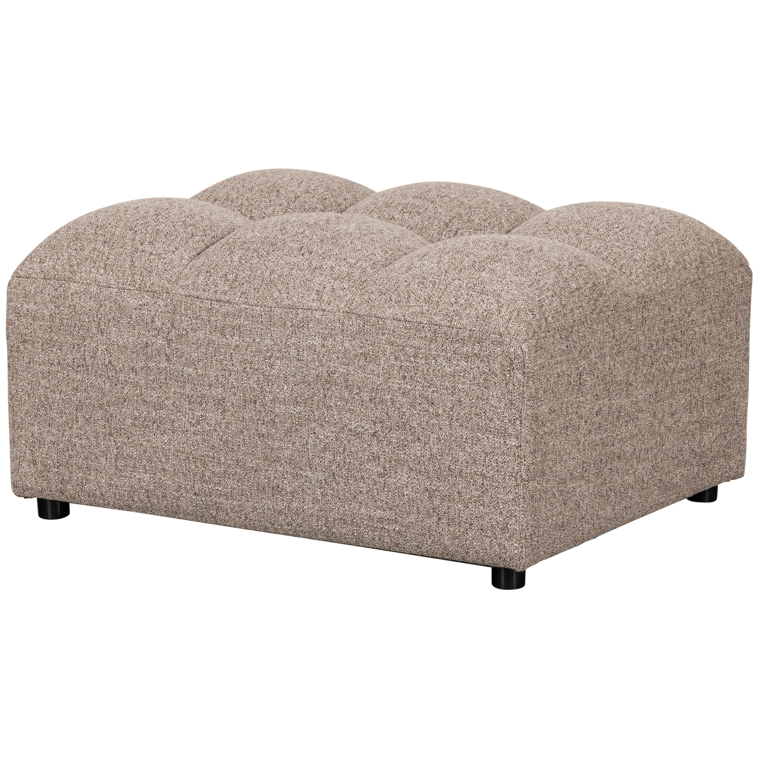Hocker Allure Geweven Stof Melange - Bruin - Afbeelding 7
