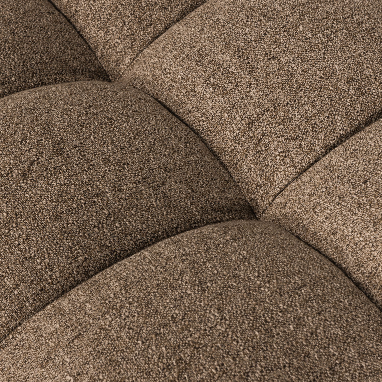 Hocker Allure Geweven Stof Melange -Donkerbruin - Afbeelding 6