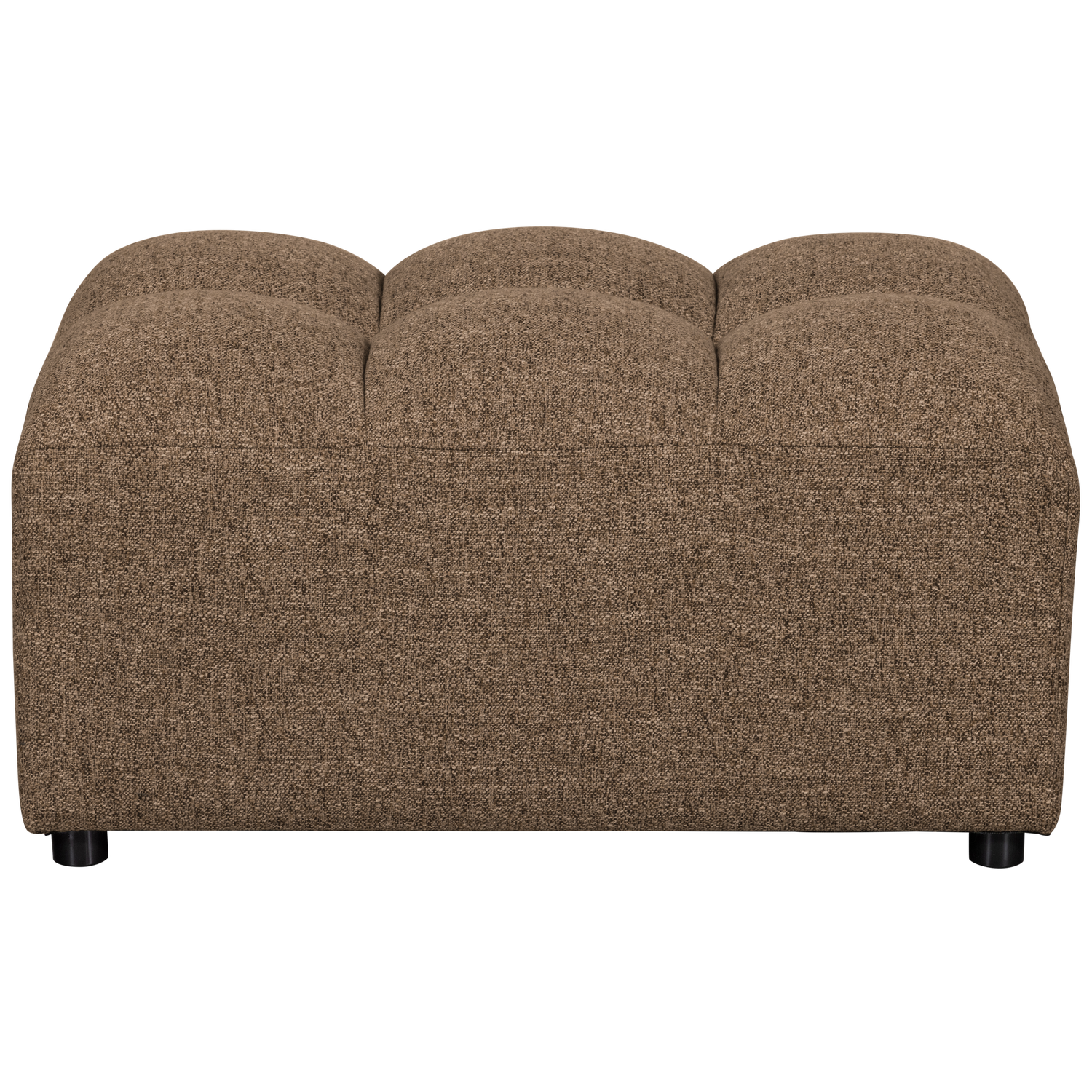 Hocker Allure Geweven Stof Melange -Donkerbruin - Afbeelding 4