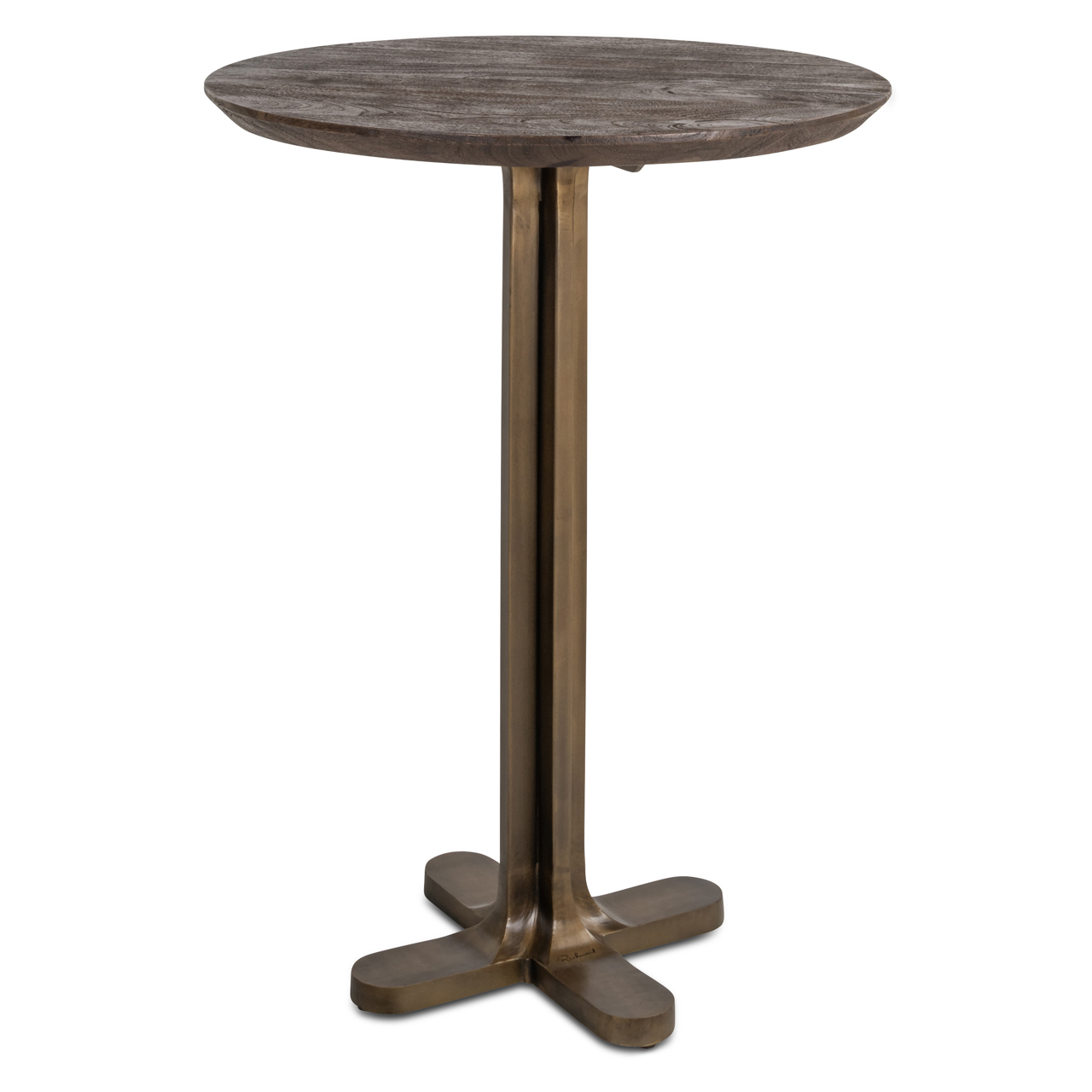 Ronde Bartafel Revelin Mangohout 80cm - Zwart - Afbeelding 2