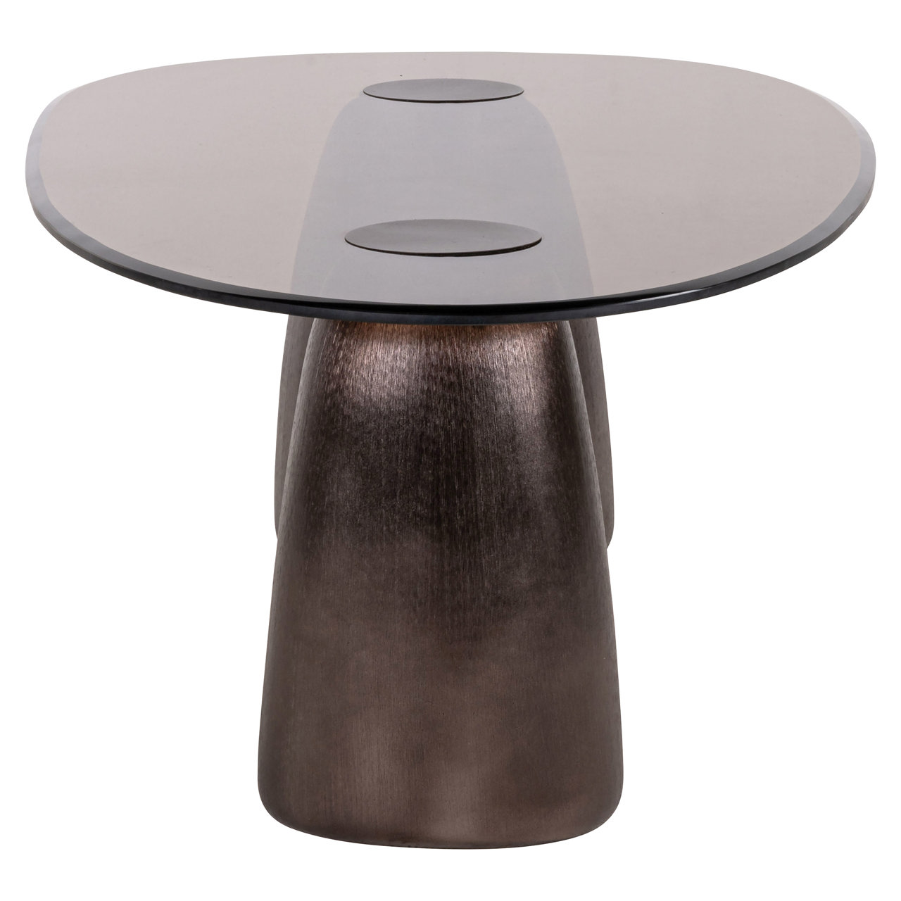 Ovale Salontafel Hayden Glas 128 x 69cm - Afbeelding 3