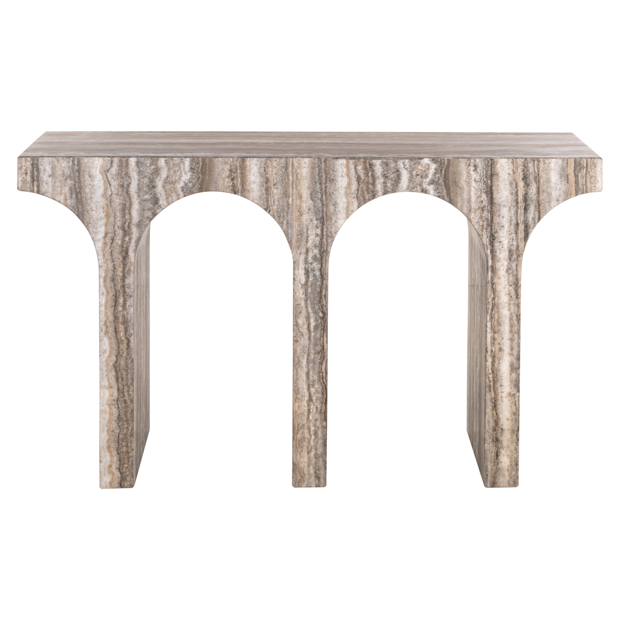 Sidetable Dulce Marmer en travertinlook 140cm - Afbeelding 2