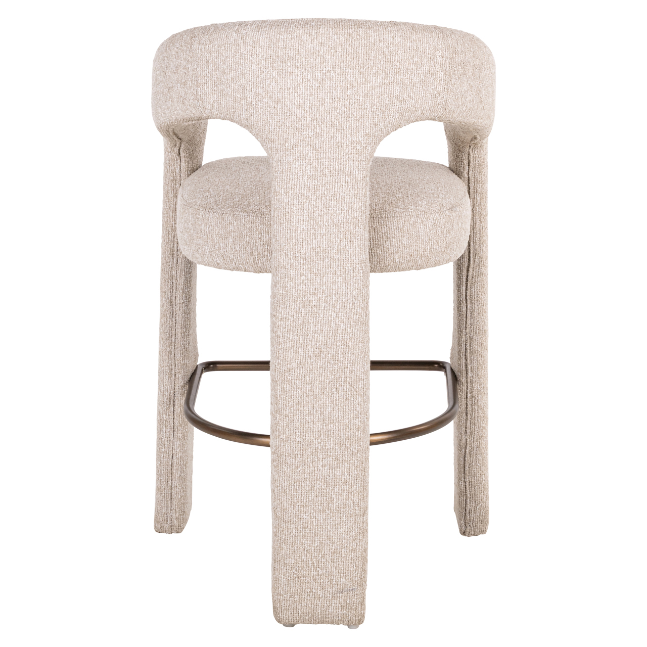 Barkruk Belle Bouclé Crème (zithoogte 66cm) - Afbeelding 5