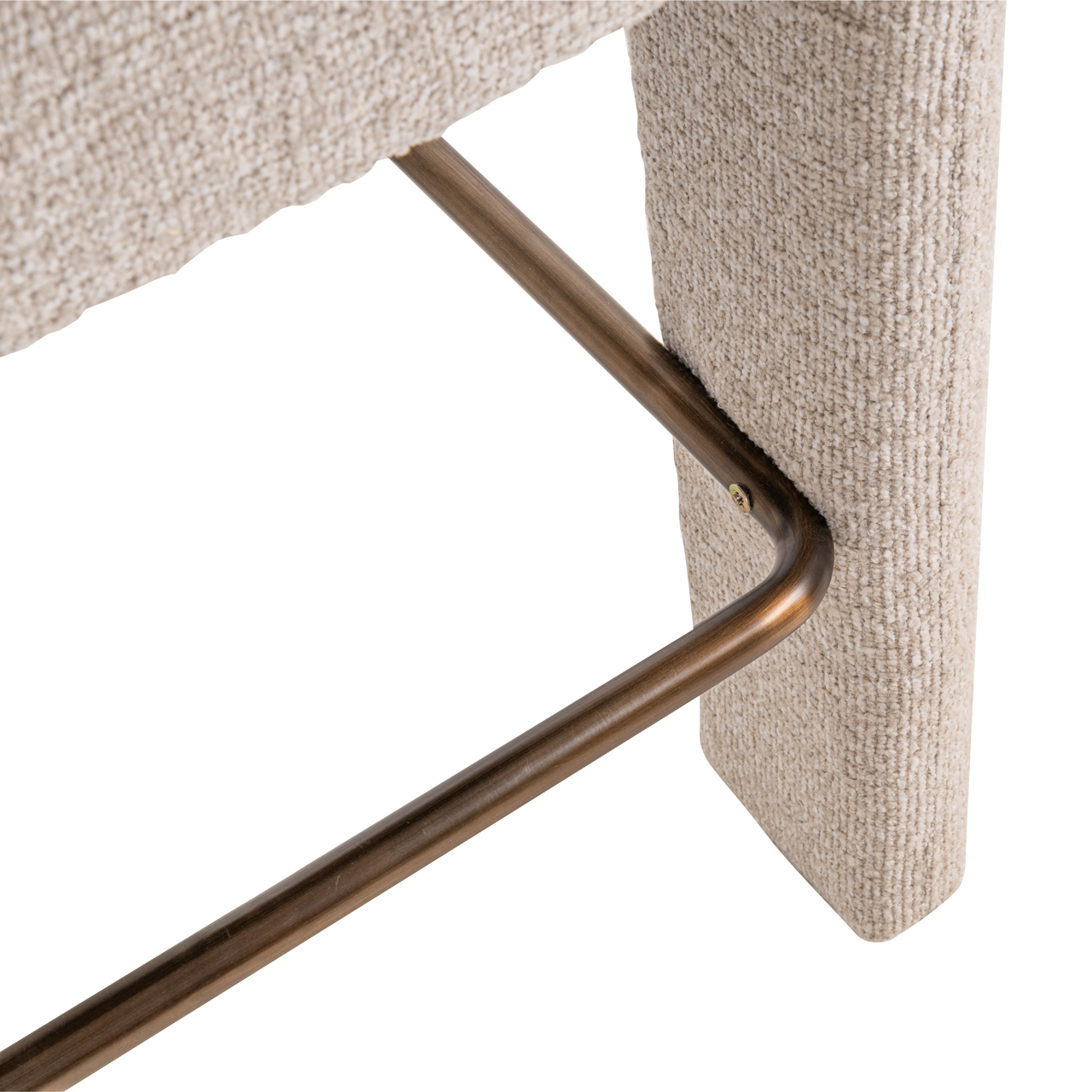 Barkruk Belle Bouclé Crème (zithoogte 66cm) - Afbeelding 8