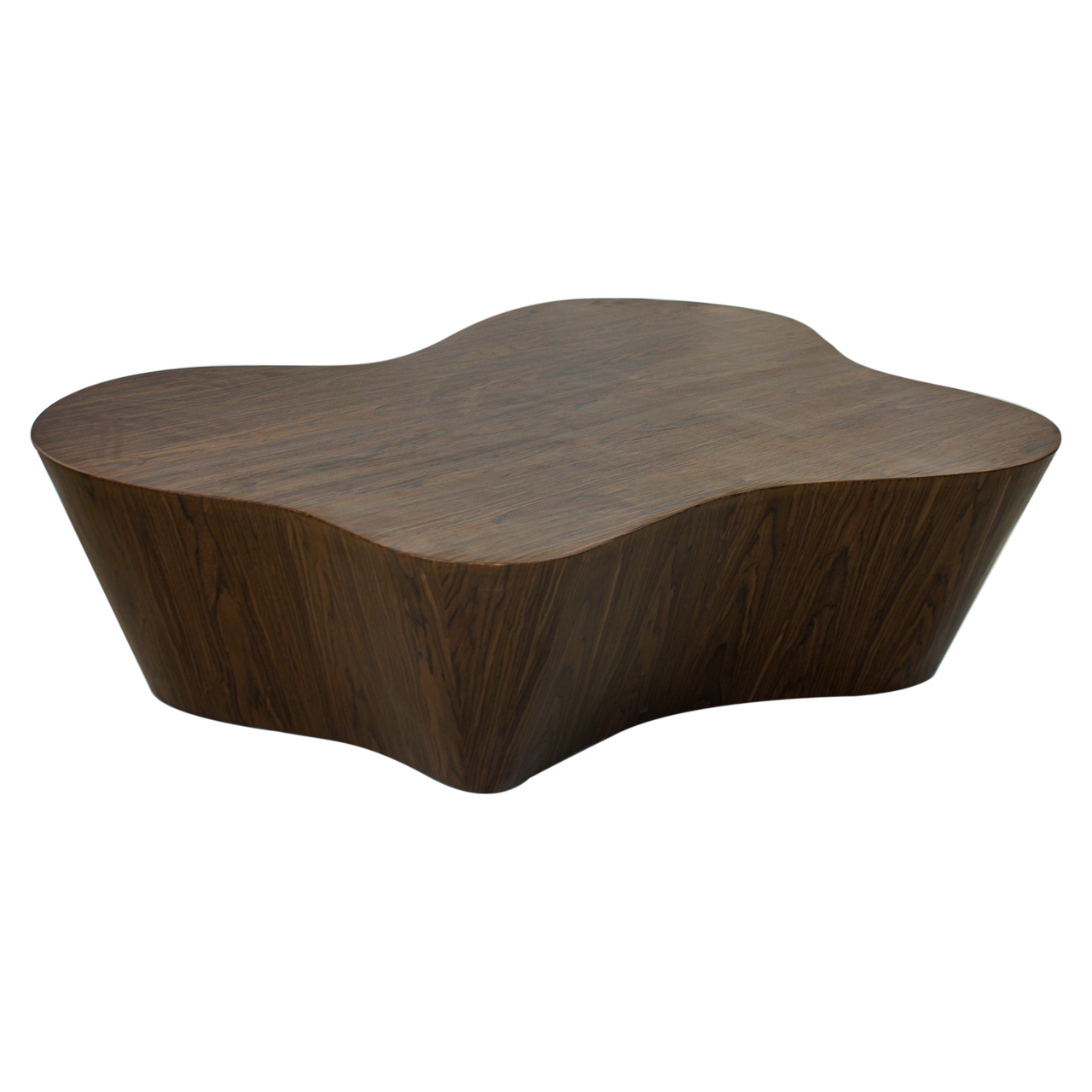 Organische Salontafel Quintino 145 x 115cm Walnoot