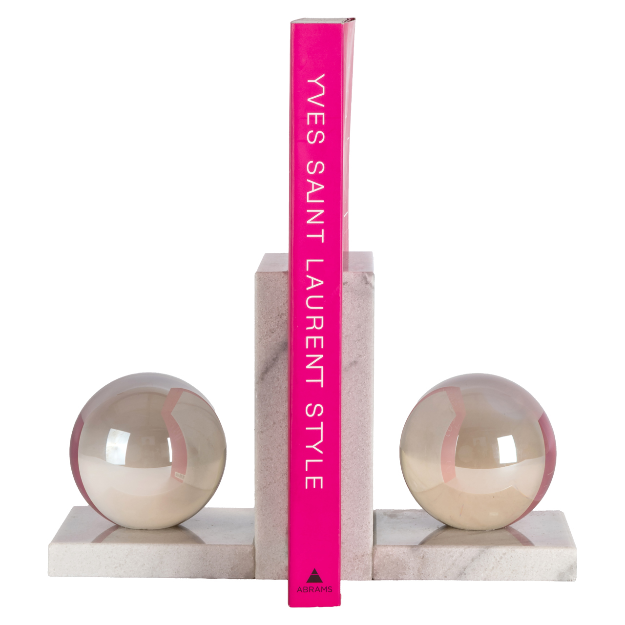 Boekenstandaards Lulu Marmer en Kristal - Wit - Afbeelding 3