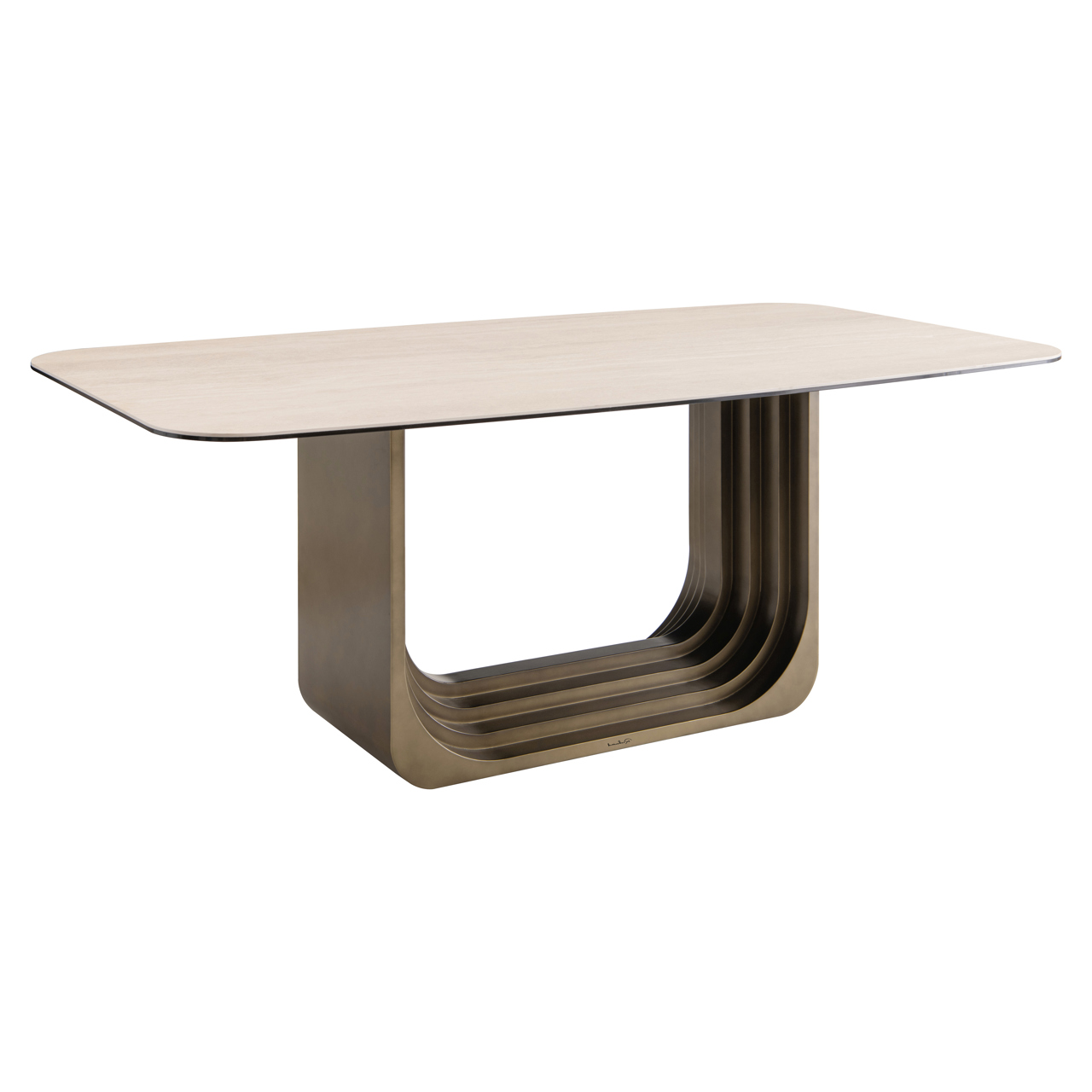 Eettafel Maxfield Kermamiek en Ijzer - Beige 200cm