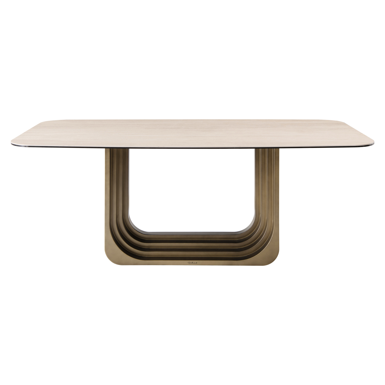 Eettafel Maxfield Kermamiek en Ijzer - Beige 200cm - Afbeelding 2