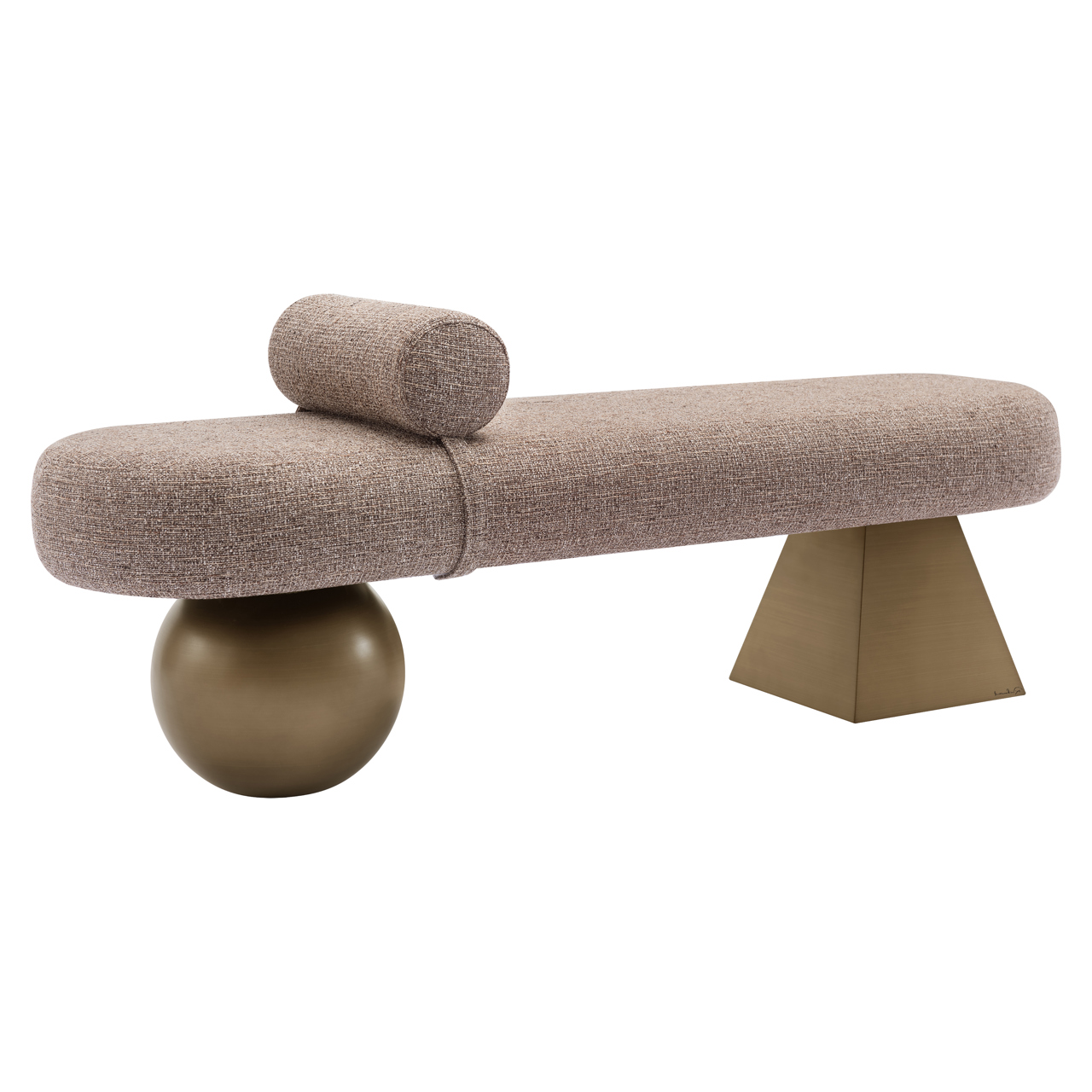 Eetkamerbank Geneva 148cm Bruin
