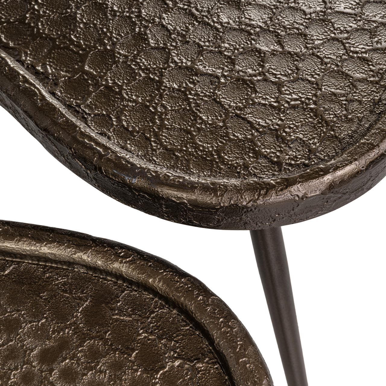 Organische Salontafel Bean - Bronze set van 2 stuks - Afbeelding 6