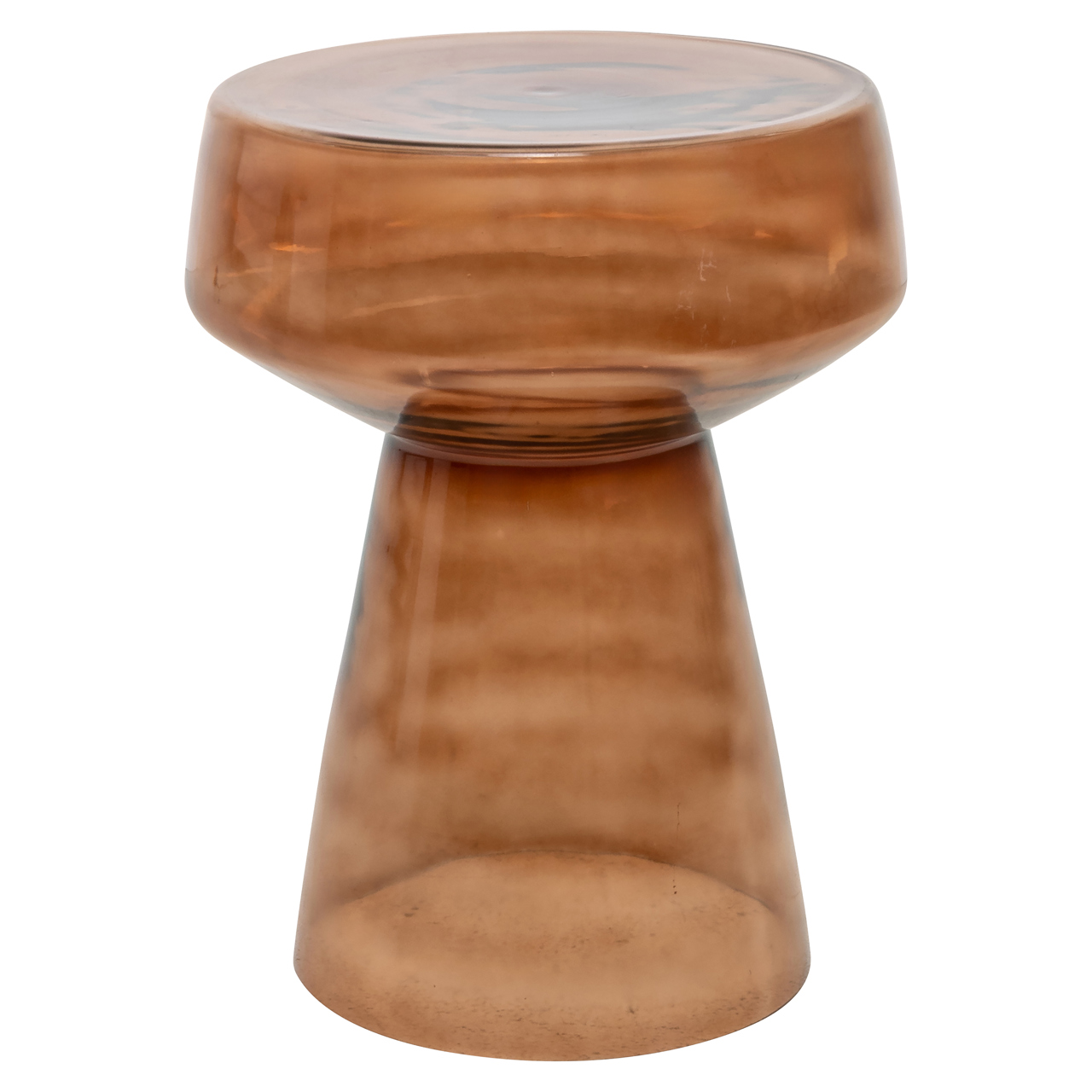 Ronde Bijzettafel Isa Glas - smoke 40cm