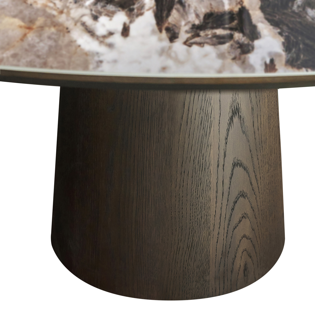 Deens Ovale Eettafel Langford Keramiek - Bruin 200cm - Afbeelding 6