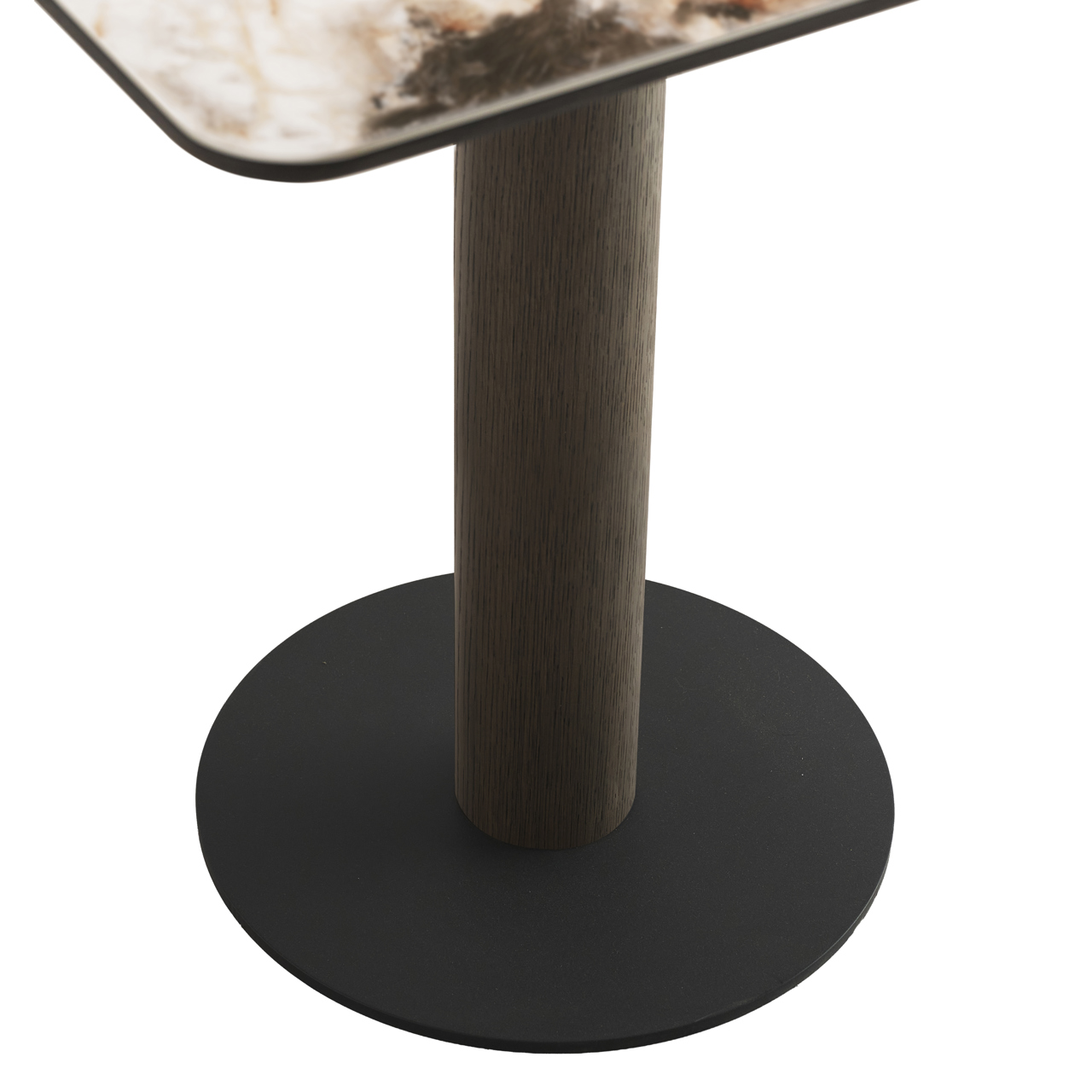 Bistrotafel Langford Keramiek 70cm - Bruin - Afbeelding 5