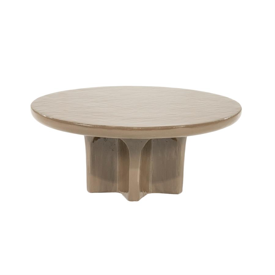 Ronde Salontafel Circolo 80cm, kleur Donkerbruin - Afbeelding 2