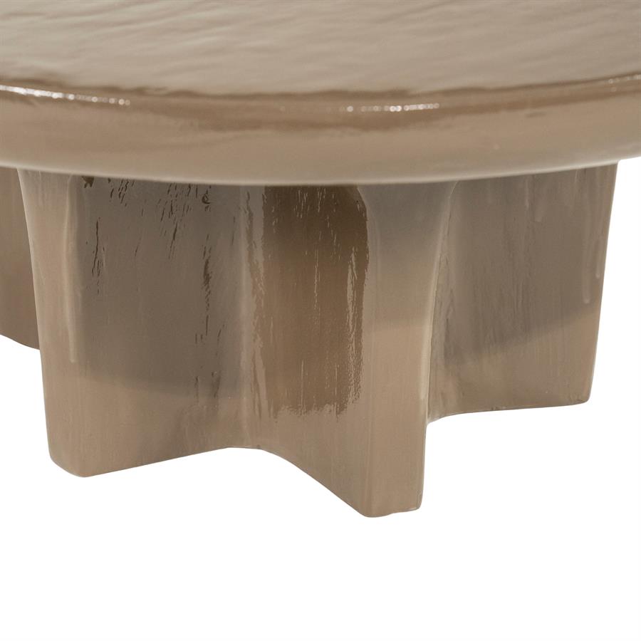 Ronde Salontafel Circolo 80cm, kleur Donkerbruin - Afbeelding 4