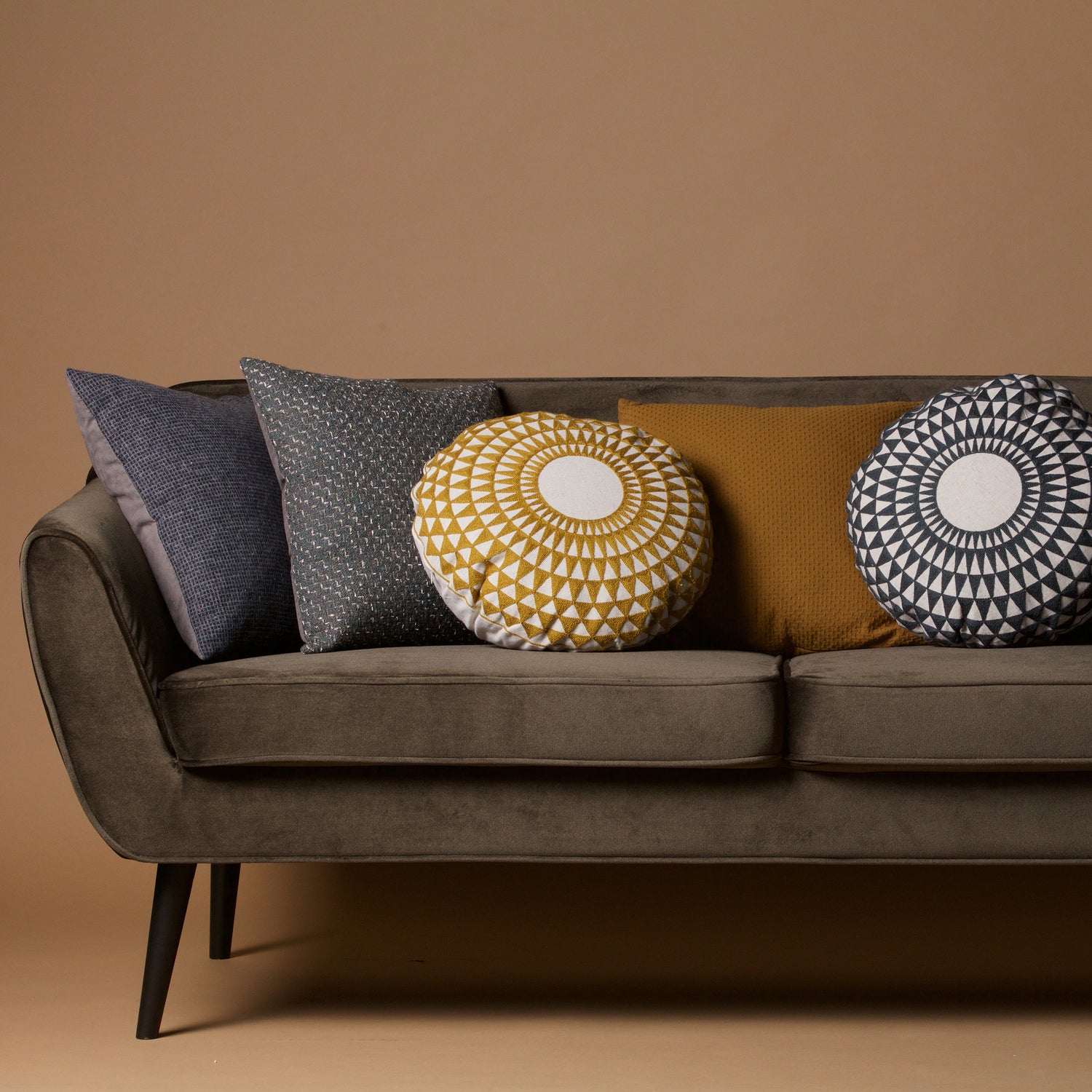 Rocco sofa 187 cm fluweel warm groen - Afbeelding 10