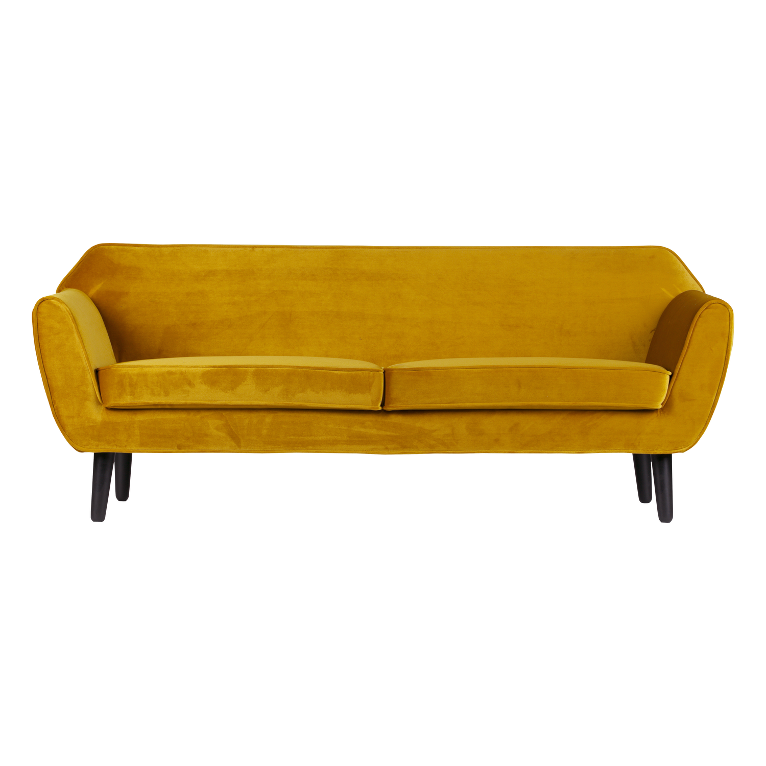 Rocco sofa 187 cm fluweel oker - Afbeelding 7