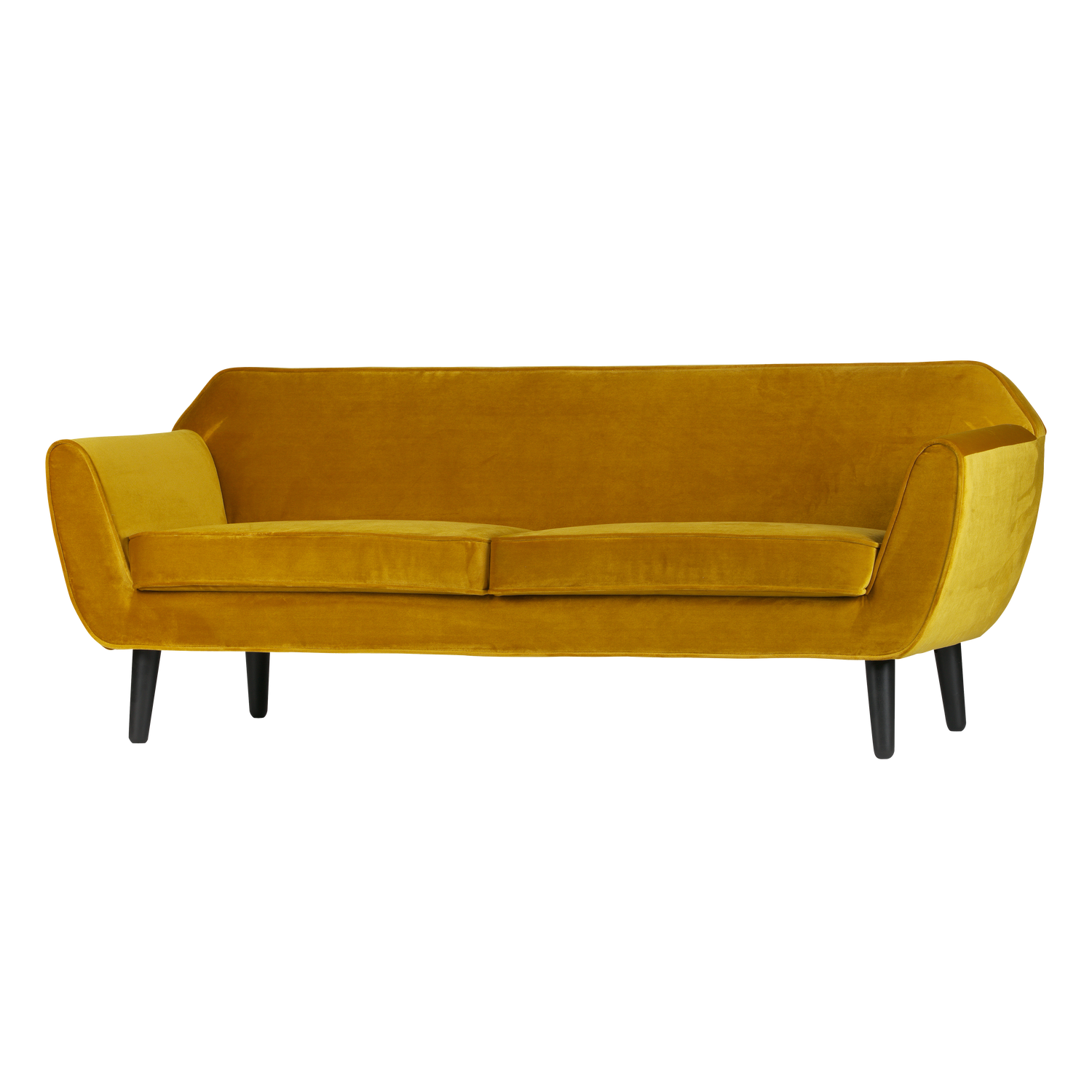 Rocco sofa 187 cm fluweel oker - Afbeelding 6