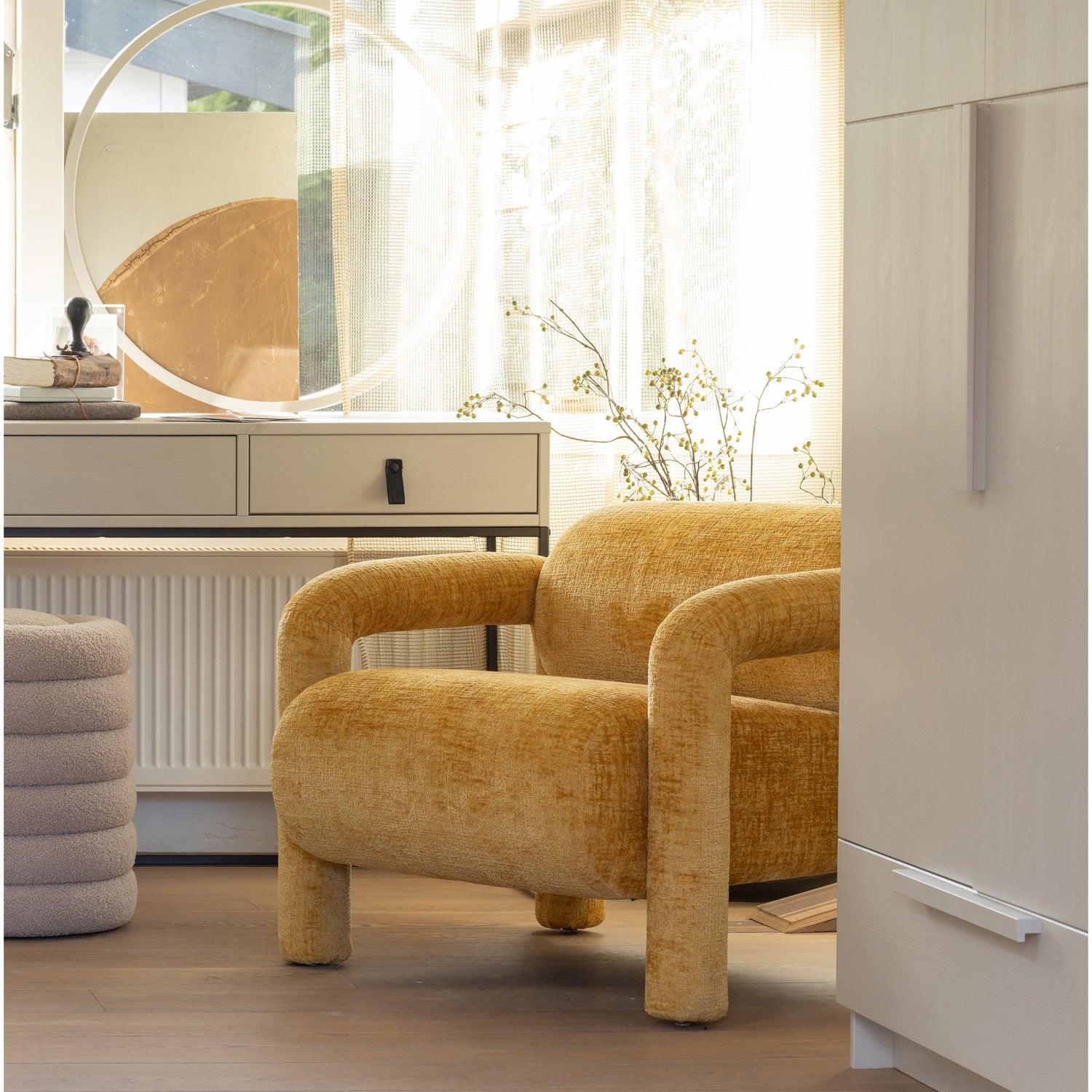 Sidetable Silas 140cm, kleur Dust - Afbeelding 9