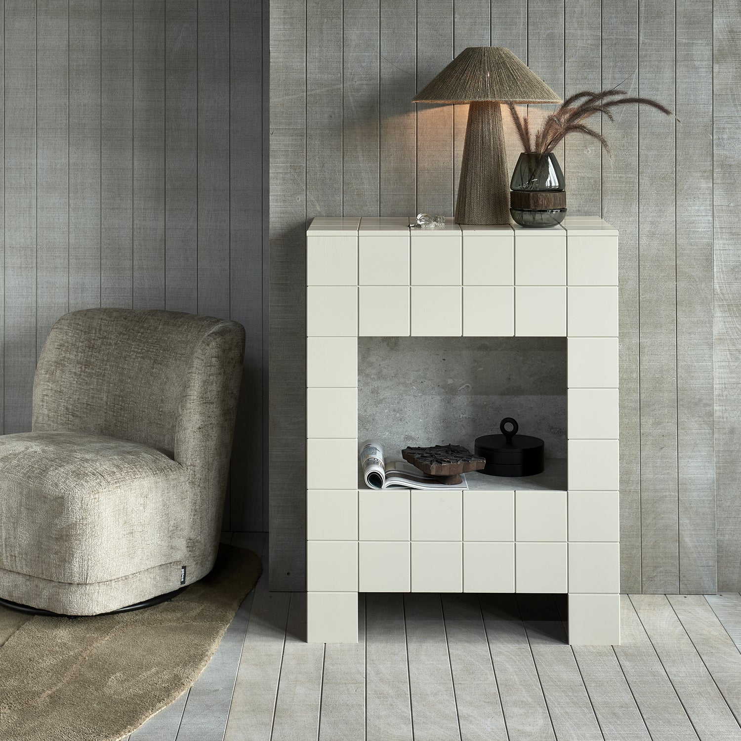 Draaibare Fauteuil Atty Velvet - Zand - Afbeelding 12