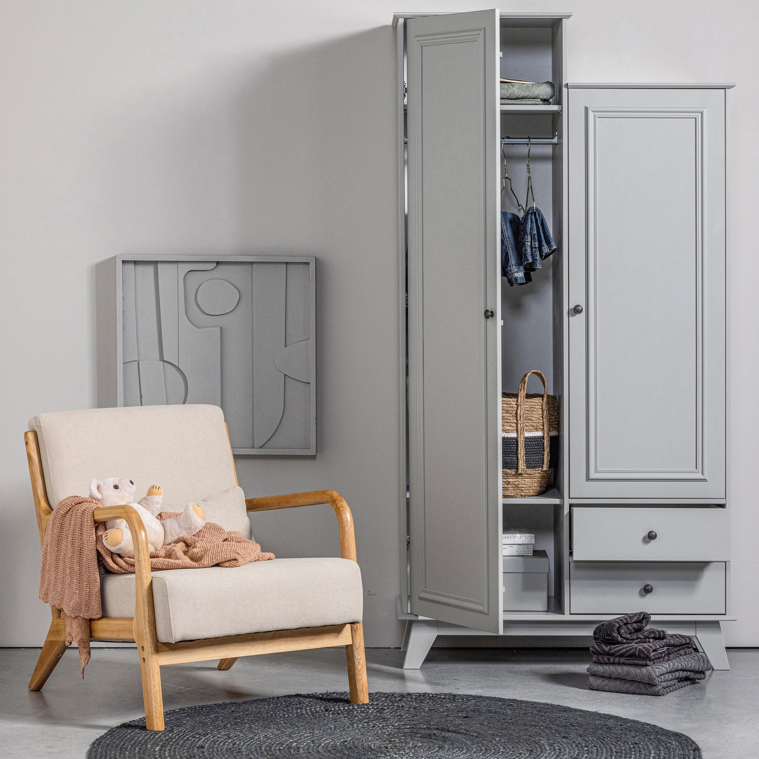 Kledingkast Lily kleur Clay - Afbeelding 10