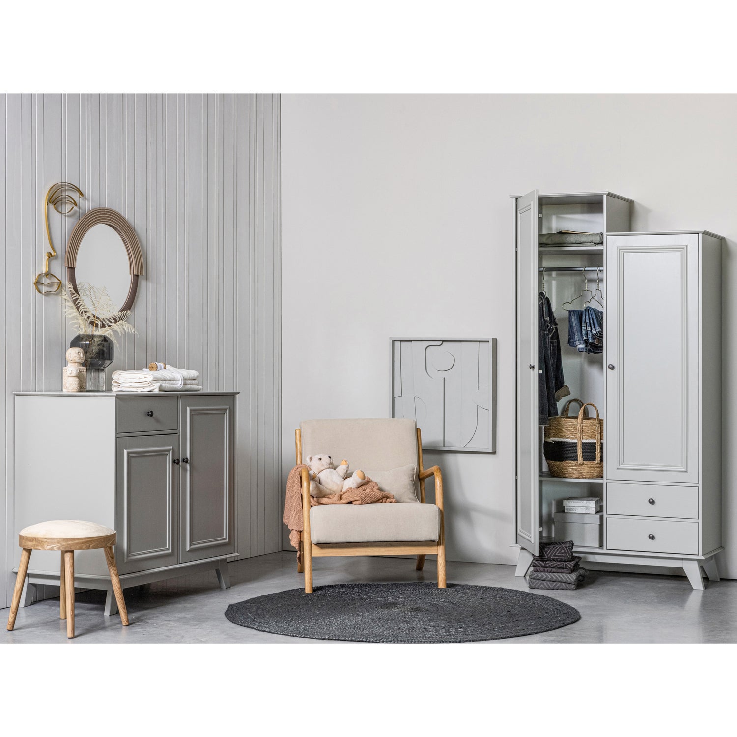 Kledingkast Lily kleur Clay - Afbeelding 11