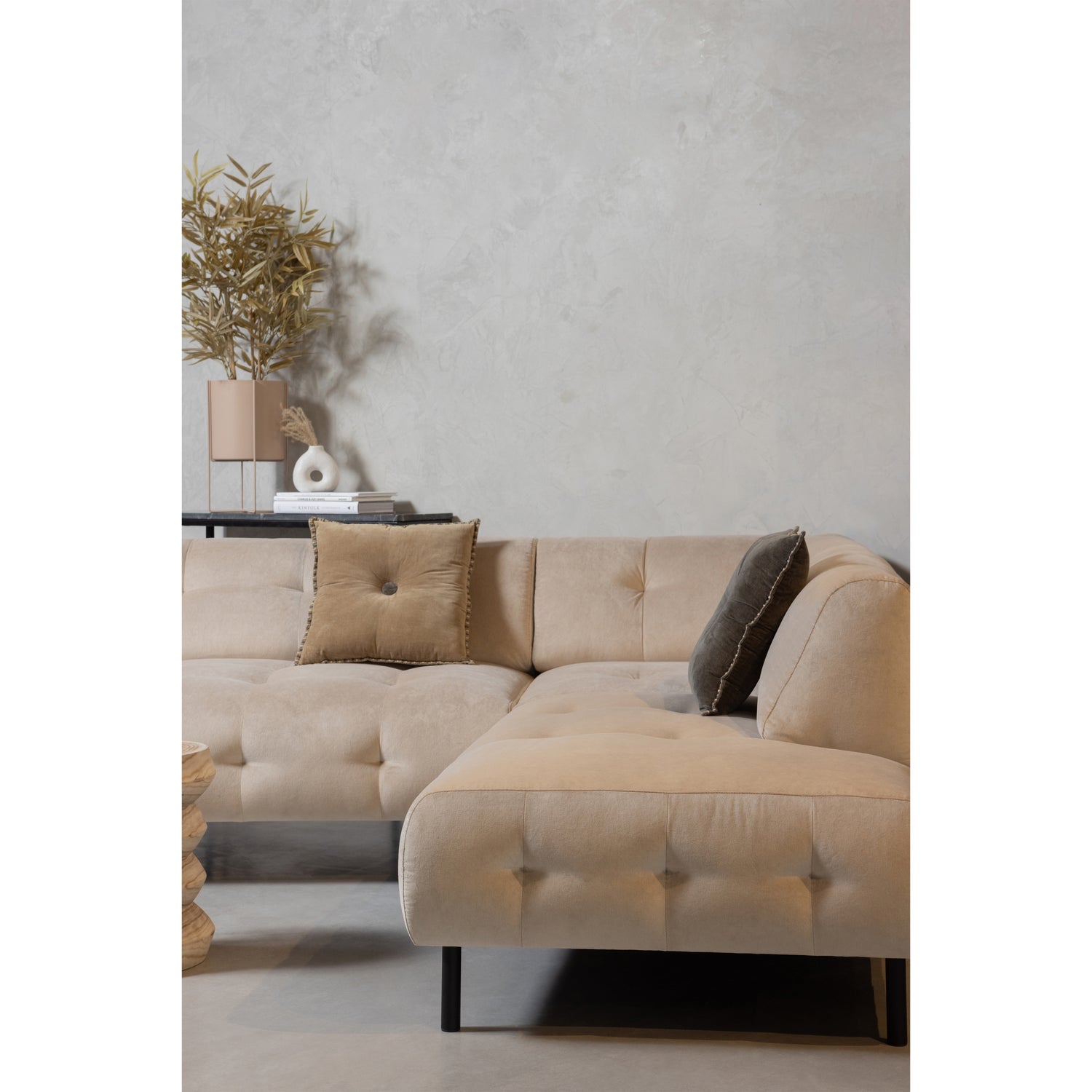 Lloyd hoekbank rechts gewassen fluweel sea salt - Afbeelding 11