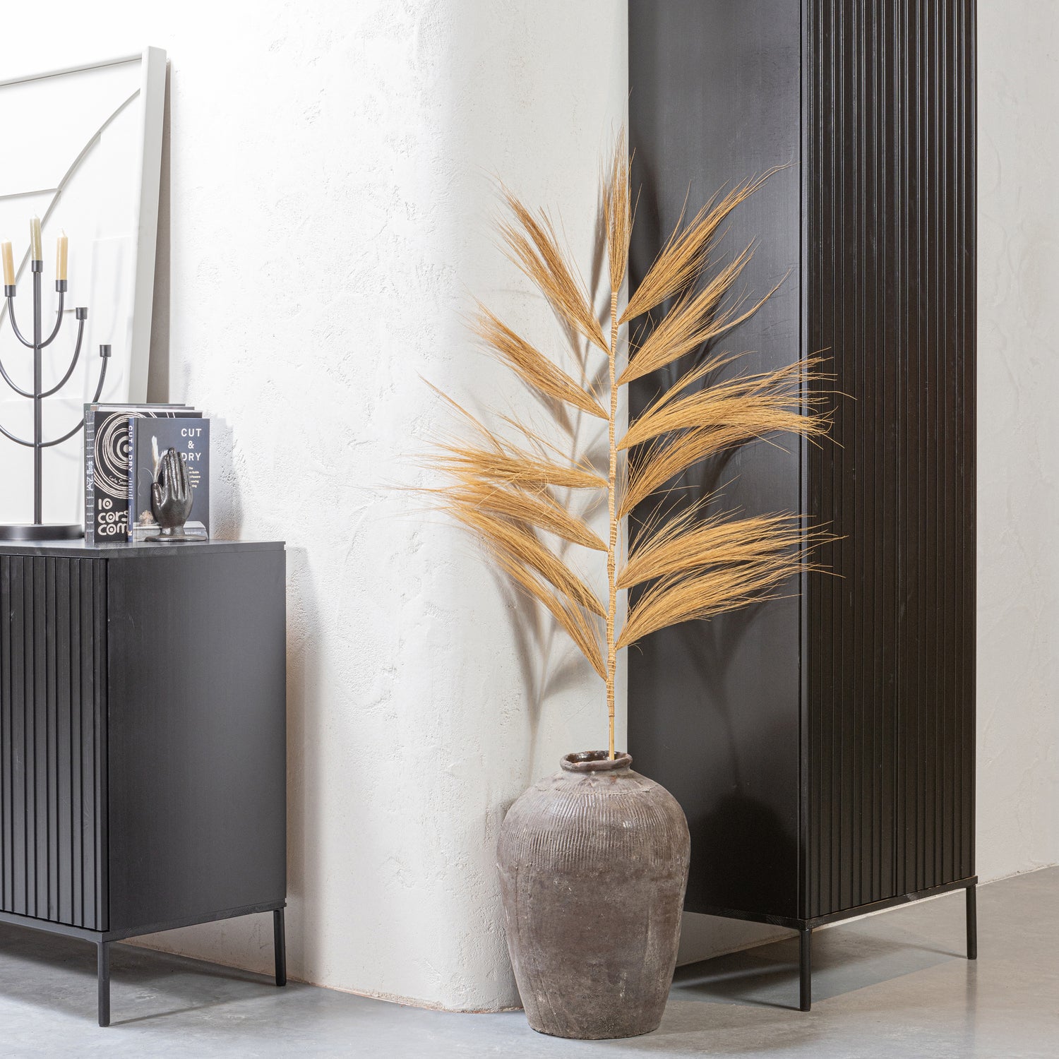 Dressoir New Gravure 200cm - Zwart - Afbeelding 10