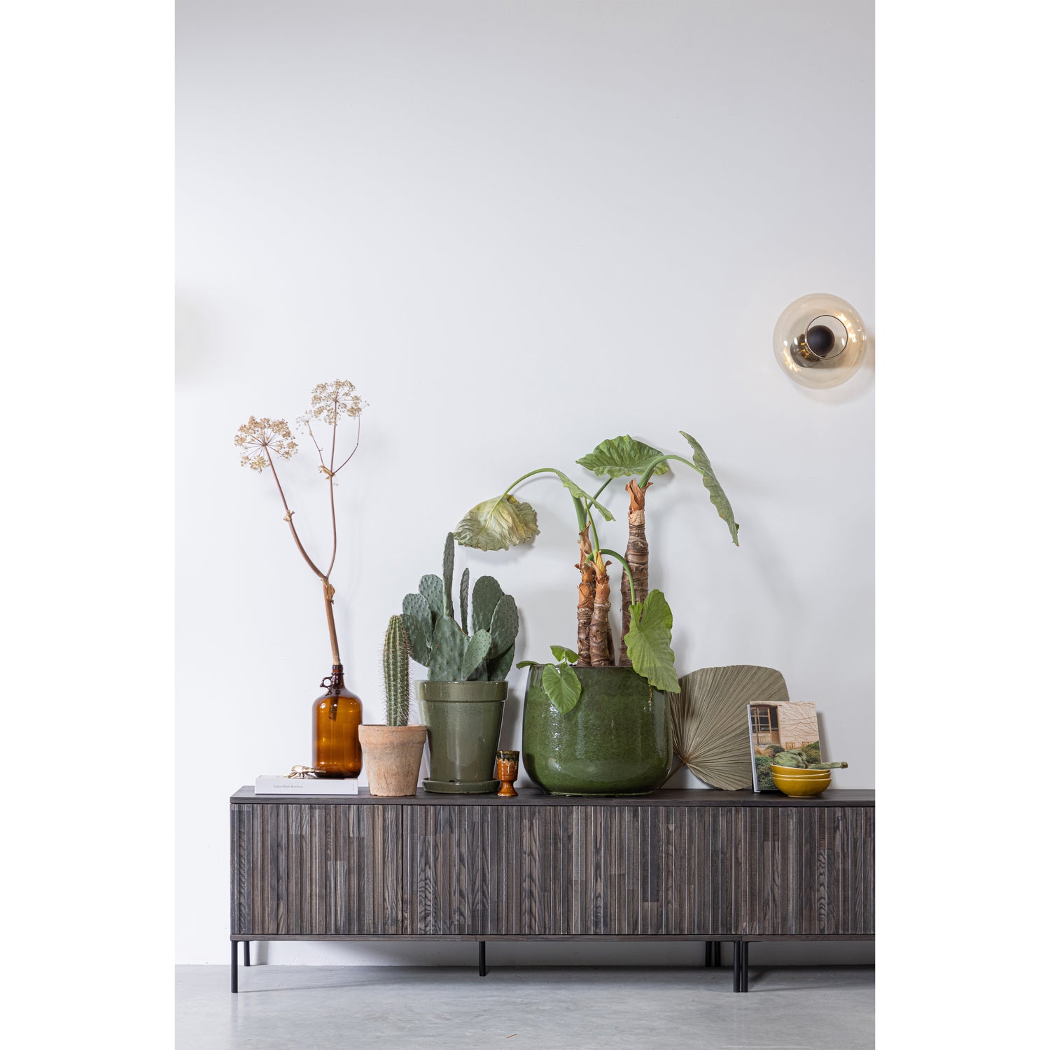 TV-meubel New Gravure Grenen 100cm, kleur Espresso - Afbeelding 9