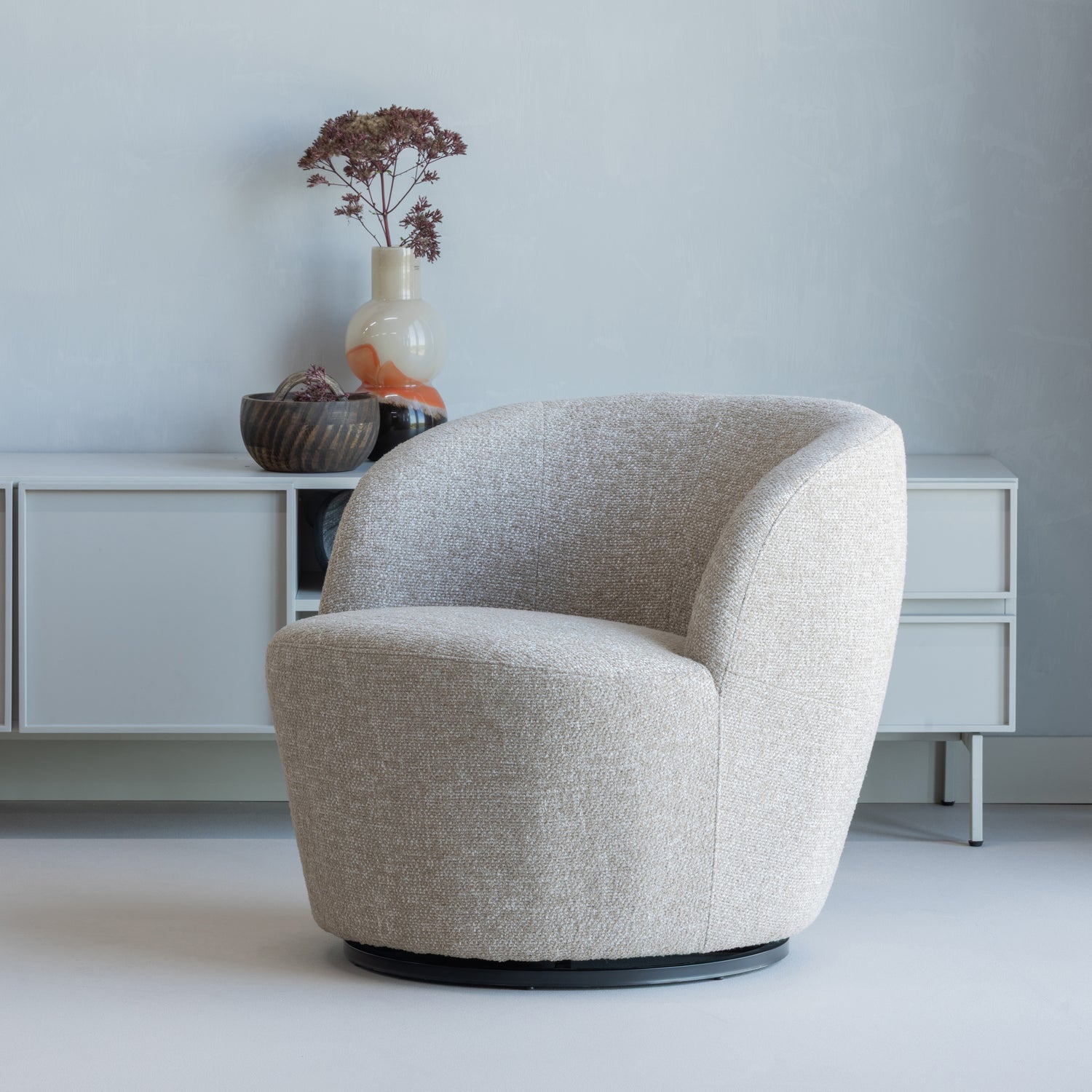 Draaibare Fauteuil Serra - Naturel Melange - Afbeelding 3