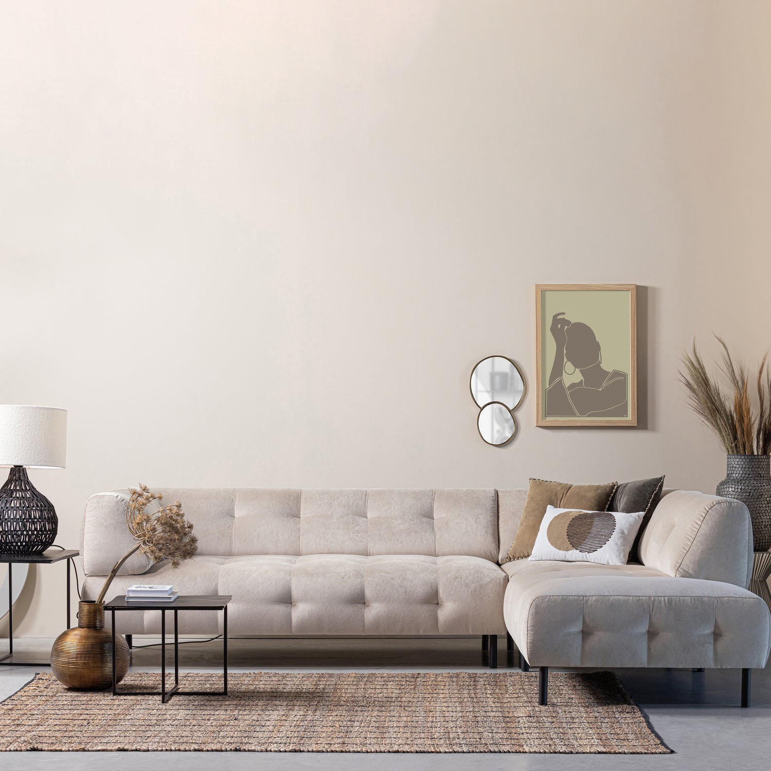 Tafellamp Macy Rattan, kleur Zwart (excl. kap) - Afbeelding 7