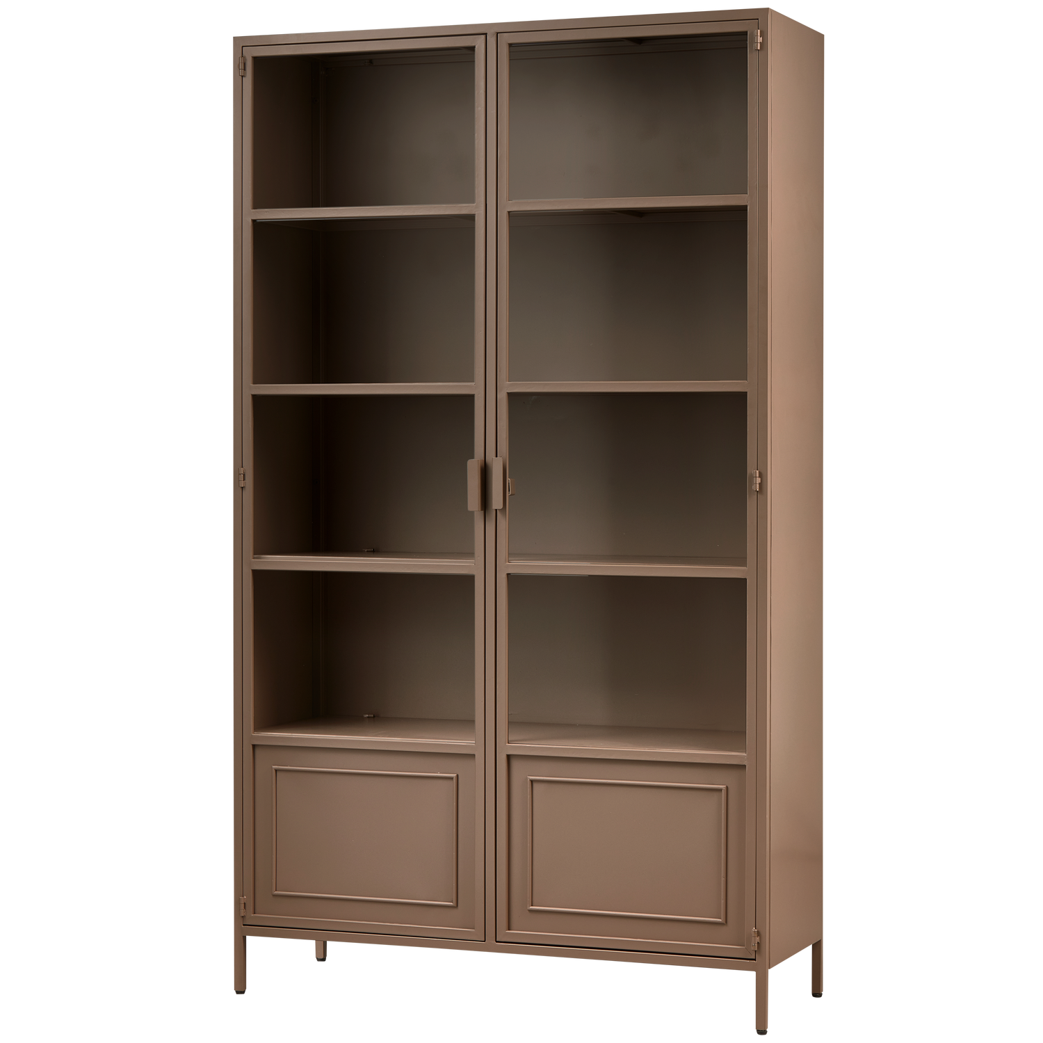 Vitrinekast Ronja 189 x 110cm - Bruin - Afbeelding 4