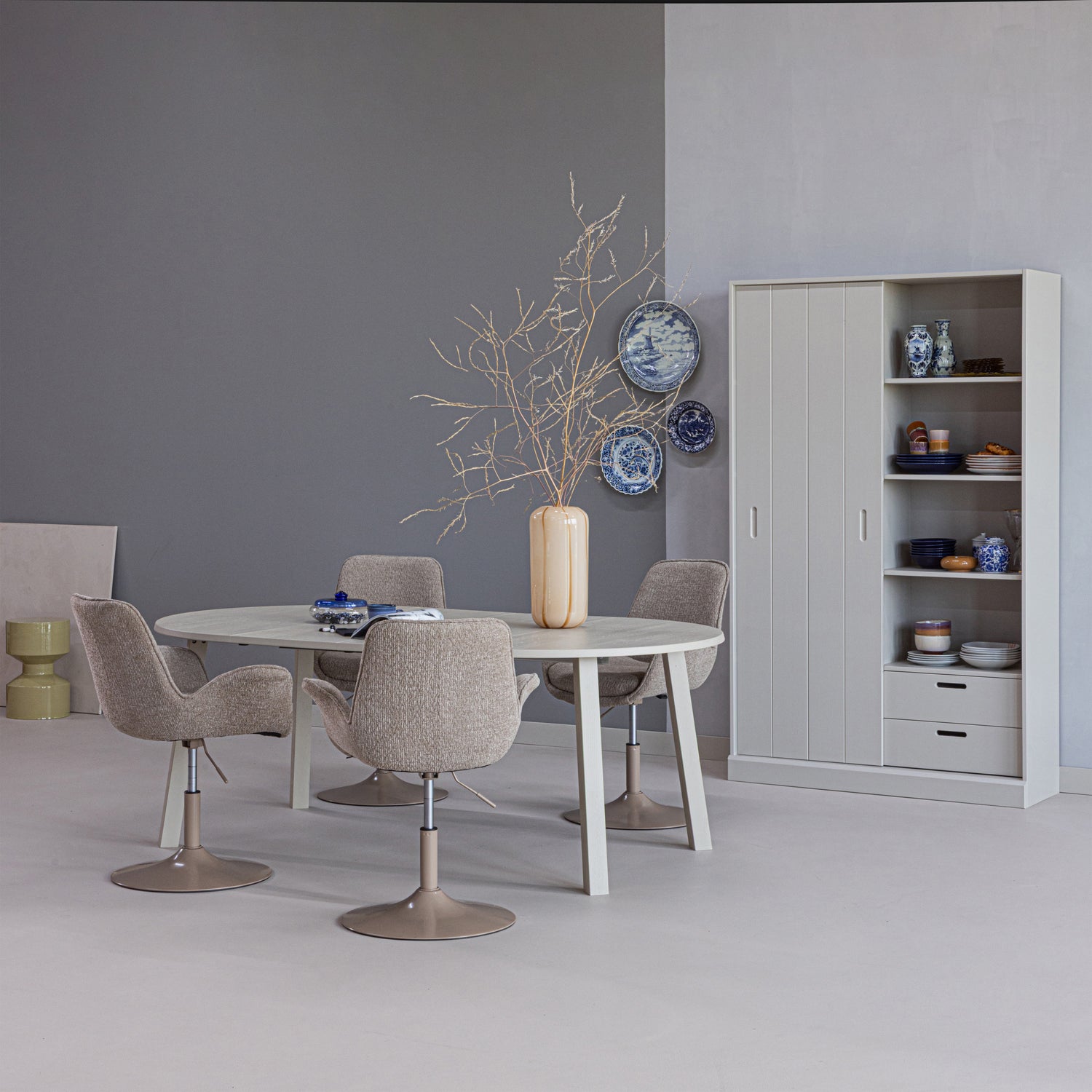 Opbergkast Mila Grenenhout, kleur Dust - Afbeelding 9