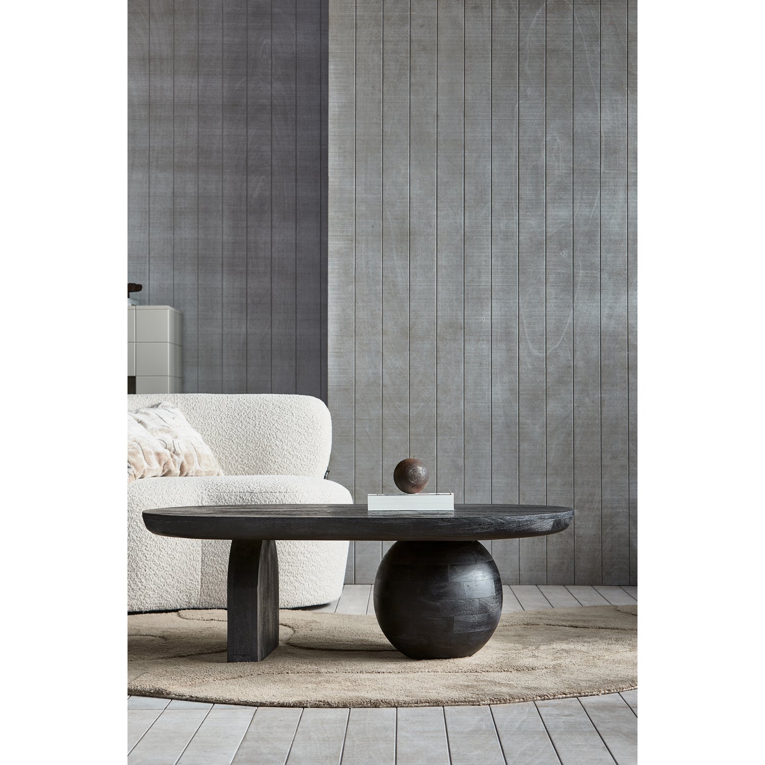 Salontafel Steppe Mangohout, 110 x 72cm, kleur zwart - Afbeelding 10