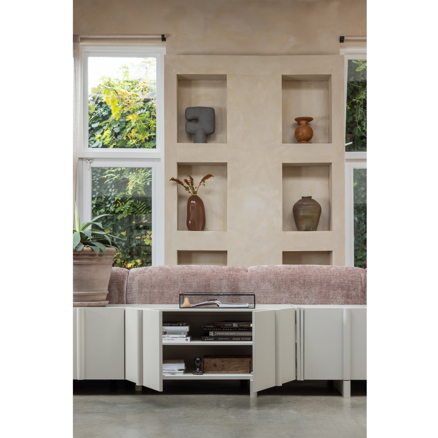TV Meubel Basu 200 cm - Grenen Dust - Afbeelding 11